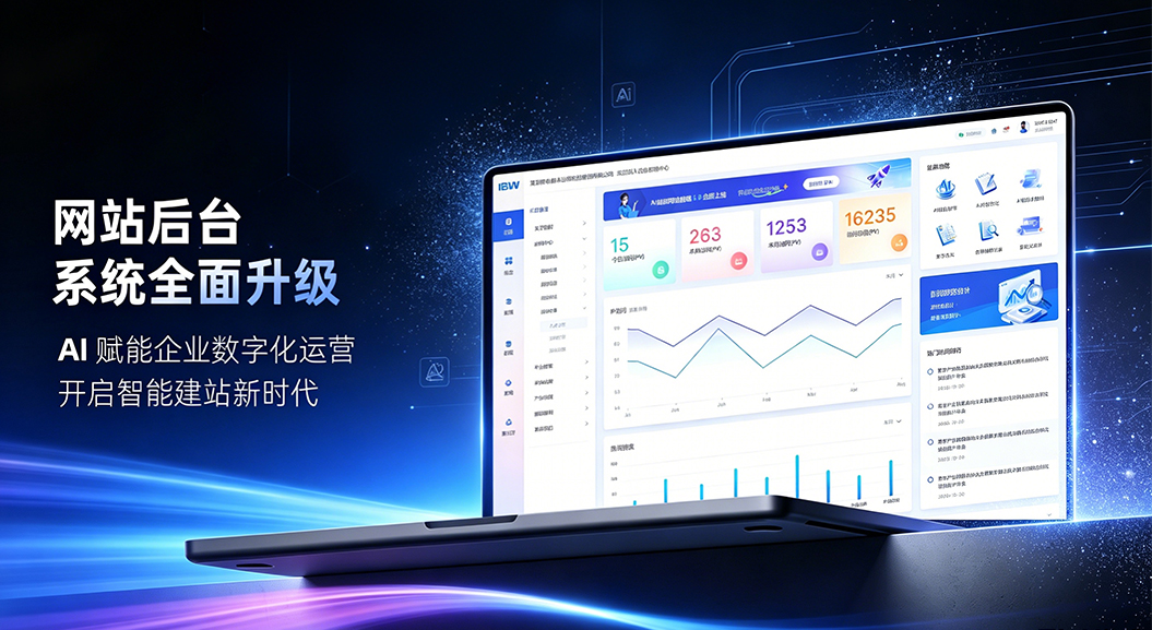 网站后台系统全面升级｜AI赋能企业数字化运营，开启智能建站新时代